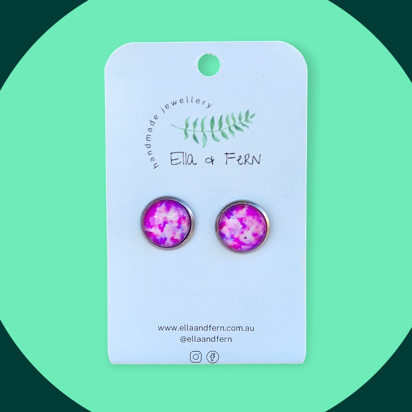 Pink Dreams Pop Studs
