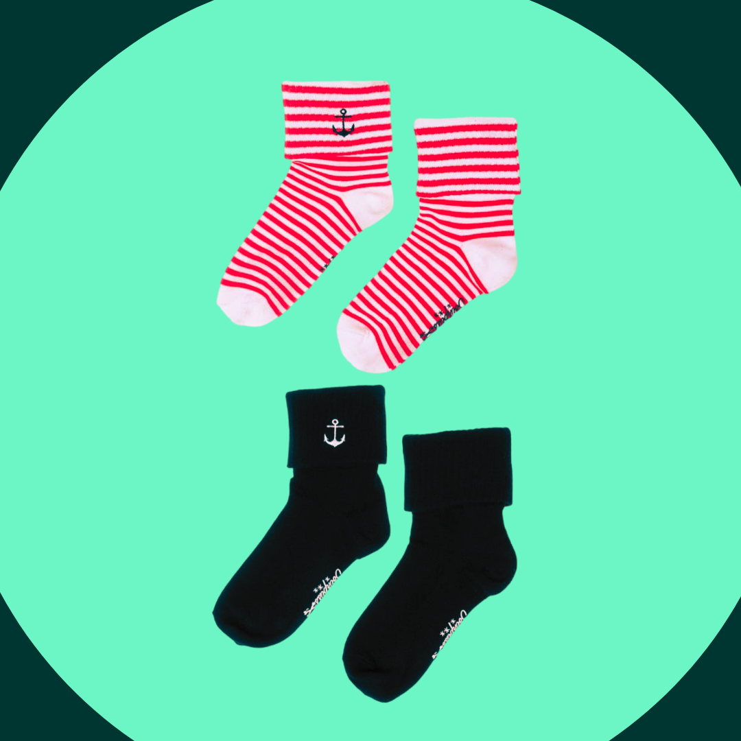 Socks - Sourpuss - Anchor Set of Two