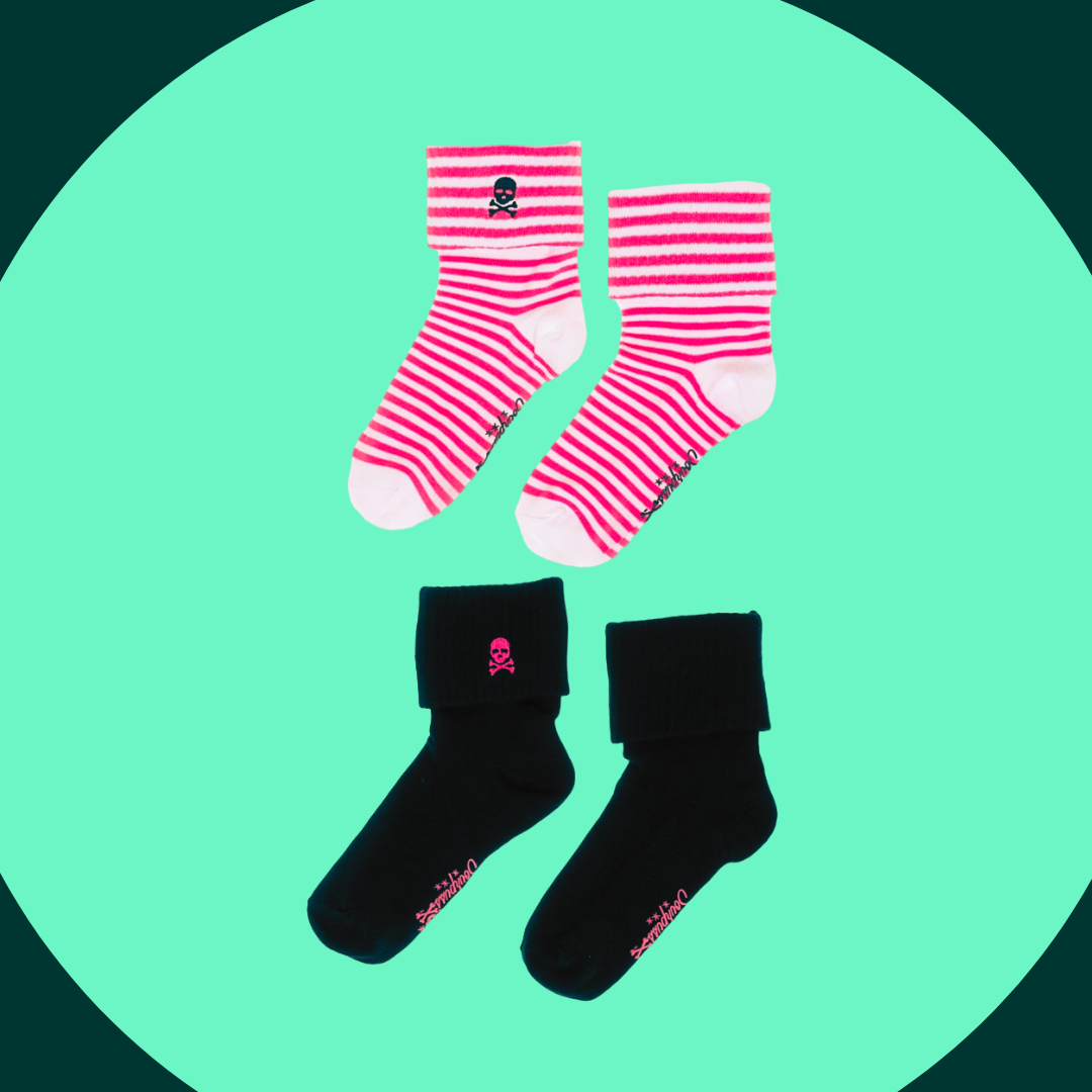 Socks - Sourpuss - Skull Set of Two