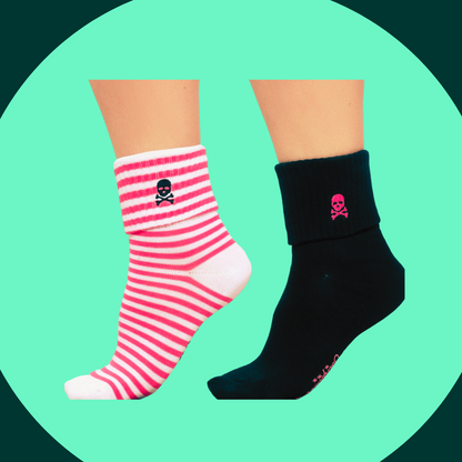 Socks - Sourpuss - Skull Set of Two