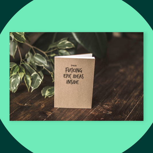 Sweary A6 Notebook / Spoiler (F*cking Epic Ideas Inside)