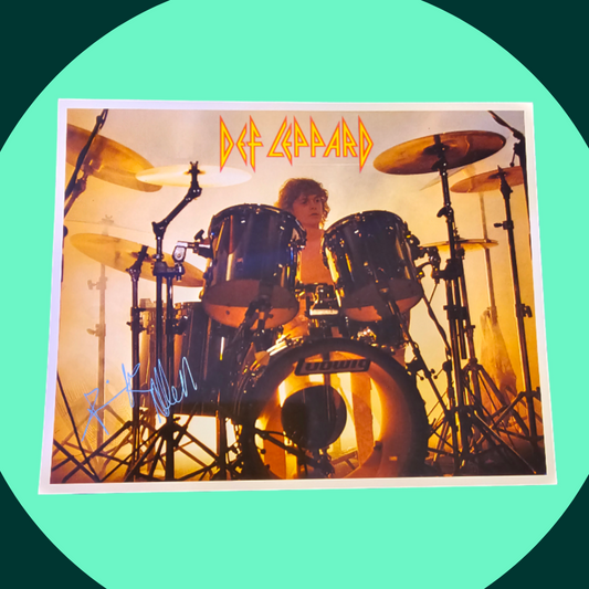 Vintage 8x10 Photo - Deff Leopard - Rick Allen